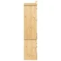 Armario con vitrina Corona madera maciza pino 103,5x42x180 cm de vidaXL, Aparadores - Ref: Foro24-4002777, Precio: 329,51 €, ...