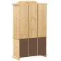 Armario con vitrina Corona madera maciza pino 103,5x42x180 cm de vidaXL, Aparadores - Ref: Foro24-4002777, Precio: 329,51 €, ...