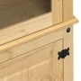 Armario con vitrina Corona madera maciza pino 103,5x42x180 cm de vidaXL, Aparadores - Ref: Foro24-4002777, Precio: 329,51 €, ...