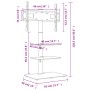 Mueble de TV de esquina 3 niveles para 32-65 pulgadas negro von vidaXL, Monitor- und TV-Ständer - Ref: Foro24-379567, Preis: ...