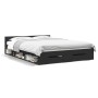 Black engineered wood bed with drawers 135x190 cm by vidaXL, Beds and slatted bases - Ref: Foro24-3280770, Price: 154,60 €, D...