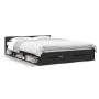 Black engineered wood bed with drawers 135x190 cm by vidaXL, Beds and slatted bases - Ref: Foro24-3280770, Price: 152,75 €, D...