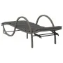 Tumbona con cojín ratán sintético gris 60x199x42 cm by vidaXL, Loungers - Ref: Foro24-368259, Price: 140,72 €, Discount: %