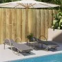 Liegestühle mit Tisch, 2 Stück, aus synthetischem Rattan in Beige. von vidaXL, Liegen - Ref: Foro24-368267, Preis: 267,75 €, ...
