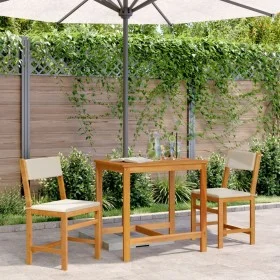 Juego de balcón con cojines 3 piezas madera maciza de acacia by vidaXL, Garden sets - Ref: Foro24-365855, Price: 157,25 €, Di...