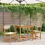 Juego de balcón con cojines 3 piezas madera maciza de acacia de vidaXL, Conjuntos de jardín - Ref: Foro24-365855, Precio: 157...