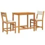 Juego de balcón con cojines 3 piezas madera maciza de acacia de vidaXL, Conjuntos de jardín - Ref: Foro24-365855, Precio: 157...