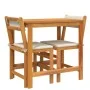 Juego de balcón con cojines 3 piezas madera maciza de acacia de vidaXL, Conjuntos de jardín - Ref: Foro24-365855, Precio: 157...