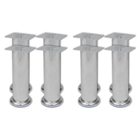 Sofa legs 8 units round chrome 180 mm by vidaXL, Chair and sofa supports - Ref: Foro24-3051483, Price: 21,73 €, Discount: %