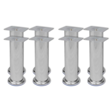 Sofabeine 8 Einheiten rund Chrom 180 mm von vidaXL, Stuhl- und Sofastützen - Ref: Foro24-3051483, Preis: 22,53 €, Rabatt: %