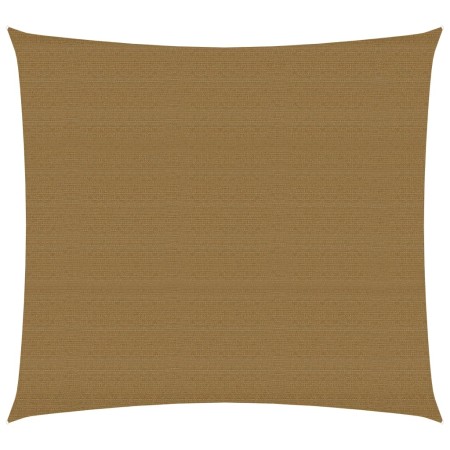 Taupe gray HDPE sail awning 160 g/m² 3.6x3.6 m by vidaXL, Umbrellas - Ref: Foro24-311385, Price: 38,18 €, Discount: %