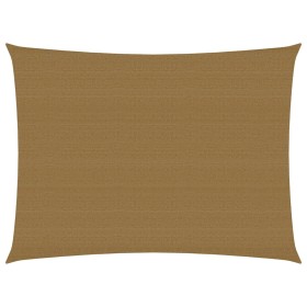 Taupe gray HDPE sail awning 160 g/m² 2x3.5 m by vidaXL, Umbrellas - Ref: Foro24-311393, Price: 29,83 €, Discount: %