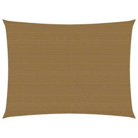 Taupe gray HDPE sail awning 160 g/m² 2x3.5 m by vidaXL, Umbrellas - Ref: Foro24-311393, Price: 29,83 €, Discount: %