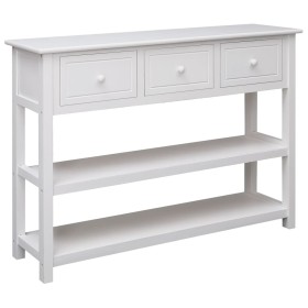 Massives weißes Paulownia-Holz-Sideboard 108x30x76 cm von vidaXL, Sideboards - Ref: Foro24-338547, Preis: 184,27 €, Rabatt: %
