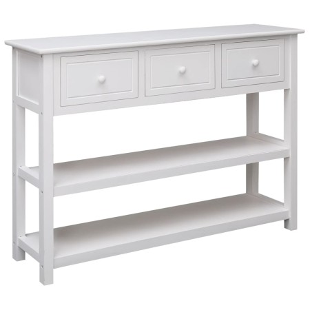 Massives weißes Paulownia-Holz-Sideboard 108x30x76 cm von vidaXL, Sideboards - Ref: Foro24-338547, Preis: 184,27 €, Rabatt: %