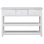 Massives weißes Paulownia-Holz-Sideboard 108x30x76 cm von vidaXL, Sideboards - Ref: Foro24-338547, Preis: 181,15 €, Rabatt: %