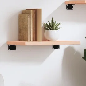Untreated solid oak wood wall shelf 40x20x2 cm by vidaXL, Shelves and shelves - Ref: Foro24-363503, Price: 22,58 €, Discount: %