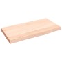 Wandregal aus unbehandeltem massivem Eichenholz, 40 x 20 x 2 cm von vidaXL, Regale und Regale - Ref: Foro24-363503, Preis: 23...