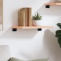 Untreated solid oak wood wall shelf 40x20x2 cm by vidaXL, Shelves and shelves - Ref: Foro24-363503, Price: 23,14 €, Discount: %