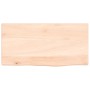 Wandregal aus unbehandeltem massivem Eichenholz, 40 x 20 x 2 cm von vidaXL, Regale und Regale - Ref: Foro24-363503, Preis: 23...