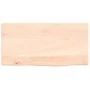 Wandregal aus unbehandeltem massivem Eichenholz, 40 x 20 x 2 cm von vidaXL, Regale und Regale - Ref: Foro24-363503, Preis: 22...