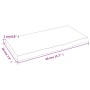 Wandregal aus unbehandeltem massivem Eichenholz, 40 x 20 x 2 cm von vidaXL, Regale und Regale - Ref: Foro24-363503, Preis: 23...