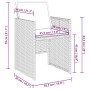 Garten-Essgruppe 5-teilig mit hellgrauen synthetischen Rattankissen von vidaXL, Gartensets - Ref: Foro24-3277666, Preis: 333,...