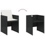 5-piece garden furniture set with black synthetic rattan cushions by vidaXL, Garden sets - Ref: Foro24-3277670, Price: 366,06...