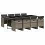 Garten-Essgruppe 9-teilig und graue synthetische Rattankissen von vidaXL, Gartensets - Ref: Foro24-3277687, Preis: 687,63 €, ...