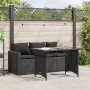 2-piece garden dining set with black synthetic rattan cushions by vidaXL, Garden sets - Ref: Foro24-366329, Price: 235,04 €, ...