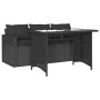 2-piece garden dining set with black synthetic rattan cushions by vidaXL, Garden sets - Ref: Foro24-366329, Price: 235,04 €, ...