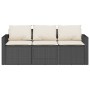 2-piece garden dining set with black synthetic rattan cushions by vidaXL, Garden sets - Ref: Foro24-366336, Price: 236,58 €, ...