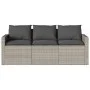 Garten-Essgruppe und Kissen, 2-teilig, hellgraues synthetisches Rattan von vidaXL, Gartensets - Ref: Foro24-366334, Preis: 29...