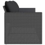 3-seater garden sofa with black synthetic rattan cushions by vidaXL, Outdoor sofas - Ref: Foro24-366341, Price: 214,99 €, Dis...