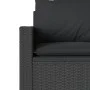 3-seater garden sofa with black synthetic rattan cushions by vidaXL, Outdoor sofas - Ref: Foro24-366341, Price: 215,43 €, Dis...