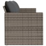 3-seater garden sofa with gray synthetic rattan cushions by vidaXL, Outdoor sofas - Ref: Foro24-366343, Price: 201,90 €, Disc...