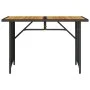 Garden table black PE rattan wooden surface 110x68x70 cm by vidaXL, Garden tables - Ref: Foro24-366355, Price: 99,11 €, Disco...