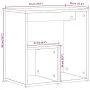 Side table 2 pcs engineered wood gray Sonoma 50x30x50 cm by vidaXL, Side tables - Ref: Foro24-840566, Price: 53,24 €, Discoun...