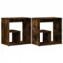 Side table 2 pcs engineered wood smoked oak 50x30x50 cm by vidaXL, Side tables - Ref: Foro24-840564, Price: 51,78 €, Discount: %
