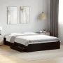 Black engineered wood bed frame with drawers 150x200 cm by vidaXL, Beds and slatted bases - Ref: Foro24-3280651, Price: 173,3...