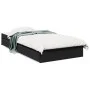 Black engineered wood bed with drawers 90x200 cm by vidaXL, Beds and slatted bases - Ref: Foro24-3280679, Price: 135,82 €, Di...