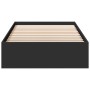 Cama con cajones madera de ingeniería negra 90x200 cm de vidaXL, Camas y somieres - Ref: Foro24-3280679, Precio: 136,79 €, De...