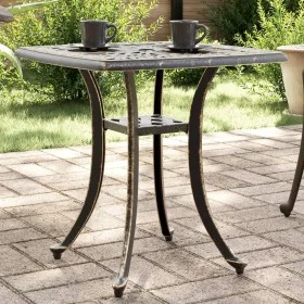 Gartentisch aus bronzefarbenem Aluminiumguss, 53 x 53 x 53 cm von vidaXL, Gartentische - Ref: Foro24-4002815, Preis: 67,43 €,...