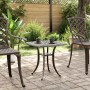 Mesa de jardín aluminio fundido bronce 53x53x53 cm de vidaXL, Mesas de jardín - Ref: Foro24-4002815, Precio: 73,51 €, Descuen...
