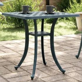Grüner Gartentisch aus Aluminiumguss, 53 x 53 x 53 cm von vidaXL, Gartentische - Ref: Foro24-4002822, Preis: 71,45 €, Rabatt: %