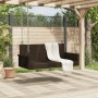 Braune Schaukelbank aus synthetischem Rattan, 119 x 56 x 48 cm von vidaXL, Gartenbänke - Ref: Foro24-365626, Preis: 119,27 €,...