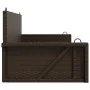Braune Schaukelbank aus synthetischem Rattan, 119 x 56 x 48 cm von vidaXL, Gartenbänke - Ref: Foro24-365626, Preis: 116,66 €,...