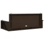 Braune Schaukelbank aus synthetischem Rattan, 119 x 56 x 48 cm von vidaXL, Gartenbänke - Ref: Foro24-365626, Preis: 116,66 €,...