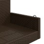 Brown synthetic rattan swing bench 119x56x48 cm by vidaXL, garden benches - Ref: Foro24-365626, Price: 119,27 €, Discount: %