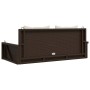 Swing bench with brown synthetic rattan cushions 119x56x48 cm by vidaXL, garden benches - Ref: Foro24-365630, Price: 140,34 €...